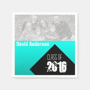 Graduation Party Class 2018 Custom Paper Napkin 1 Serviette