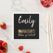 Graduation Party Class of 2018 Add Name Graduate Serviette (Beispiel)