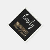Graduation Party Class of 2018 Add Name Graduate Serviette (Ecke)