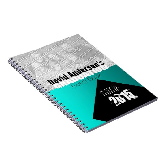 Graduation Party Class of 2018 Custom Guest Book 1 Notizblock (Rechte Seite)