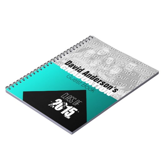 Graduation Party Class of 2018 Custom Guest Book 1 Notizblock (Linke Seite)