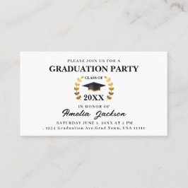 Graduation Party Class of 2023 Insert Card Telefonnummerkarte