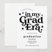 Graduation Party, Class of 2026, Modern Trendy Einladung (Vorne/Hinten)