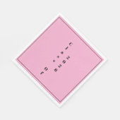 Graduation Party Class Of 2026  Pink Black Serviette (Ecke)