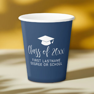 Graduation Party Class of Graduation Cap Name Mari Pappbecher