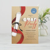 Graduation Party Diploma Scroll ID891 Einladung (Stehend Vorderseite)