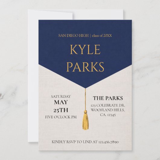 Graduation Party Einladung (Vorderseite)