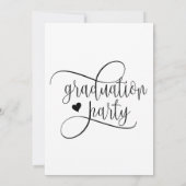 Graduation Party Flat Invitation, Size: 5" x 7" Einladung (Rückseite)