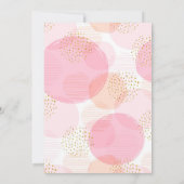 Graduation Party Foto Collage Blush Pink Trendy Einladung (Rückseite)