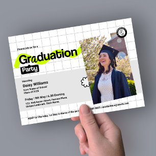 Graduation Party - Foto Einladung Moderne Karte