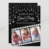 Graduation Party Foto Film Filmfestival Filmstars Einladung (Vorne/Hinten)