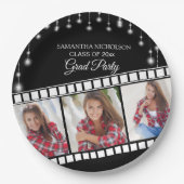 Graduation Party Foto Film Reel Hollywood Star Pappteller (Vorderseite)