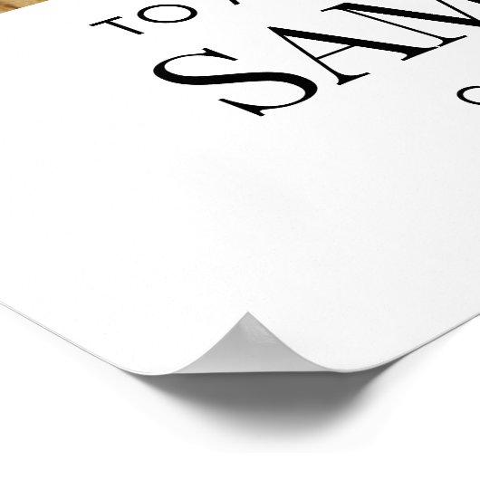 Graduation Party Foto White Script Square Willkomm Poster (Ecke)