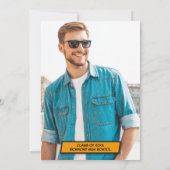 Graduation Party Fun Class of 2021 Foto Einladung (Rückseite)