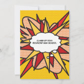 Graduation Party Fun Modern Class of 2022 Einladung (Rückseite)