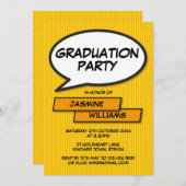 Graduation Party Fun Modern Class of 2022 Einladung (Vorne/Hinten)