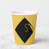 Graduation Party Gold Glückwunschs Paper Cups Pappbecher (Rückseite)