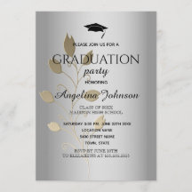 Graduation Party Gold und Silber Elegant