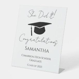 Graduation Party Gratulation 2023 Sockelschild