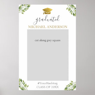 Graduation Party Greenerity Foto Stand Frame Poster