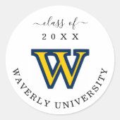 Graduation Party Günter Grad Party 2025 Dekoration Runder Aufkleber (Vorderseite)