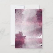 Graduation Party Invintation Black and Pink RSVP Karte (Rückseite)