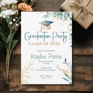 Graduation Party Invitation Class of 2026 Einladung