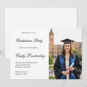 Graduation party invitation  einladung (Vorne/Hinten)