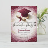 Graduation Party Invitation Einladung (Stehend Vorderseite)