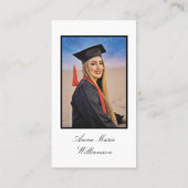 Graduation Party Invitation Enclosure Card Visitenkarte (Rückseite)