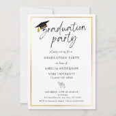 Graduation Party Invitation, Graduation Invitation Einladung (Vorderseite)