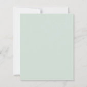 Graduation party ivory bow green 2026 invitation (Rückseite)