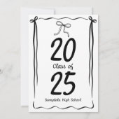 Graduation Party Modern Einladung (Rückseite)