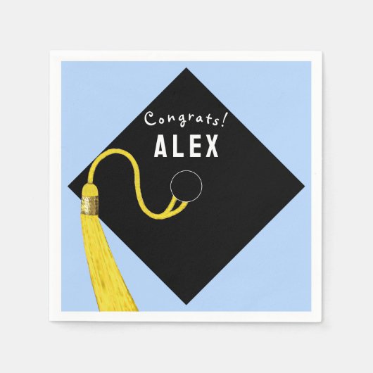 Graduation Party Napkins Serviette (Vorderseite)