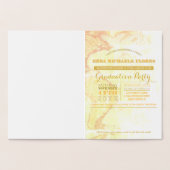 Graduation Party Pass Goldfolie Folienkarte (Innenseite)