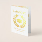 Graduation Party Pass Goldfolie Folienkarte (Vorderseite)