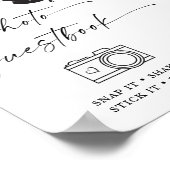 Graduation party photo guestbook snap it, sign it poster (Ecke)