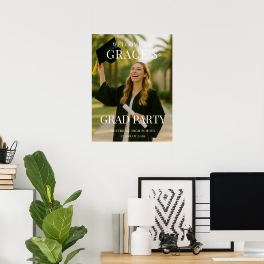 Graduation Party Photo Welcome Poster (Heimbüro)