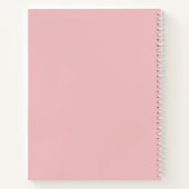 Graduation Party Pink Guest Advice Book Modern Notizblock (Rückseite)