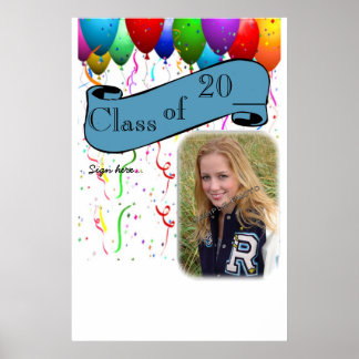 Graduation Party Poster Unterschrift