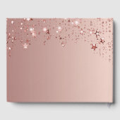 Graduation Party Rose Gold Luxusklasse 2024 Gästebuch (Rückseite)