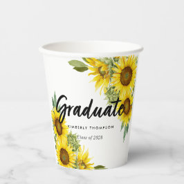 Graduation Party Script Celebration Sonnenblumen C Pappbecher