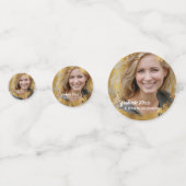 Graduation Party Senior Class Foto Imitate Gold Konfetti (Vorderseiten)