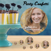 Graduation Party Senior Class Foto Imitate Gold Konfetti