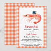 Graduation Party Shrimp Boil Invitation Einladung (Vorne/Hinten)