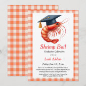 Graduation Party Shrimp Boil Invitation Einladung (Vorne/Hinten)