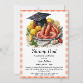 Graduation Party Shrimp Boil Invitation Einladung