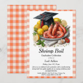Graduation Party Shrimp Boil Invitation Einladung (Vorne/Hinten)