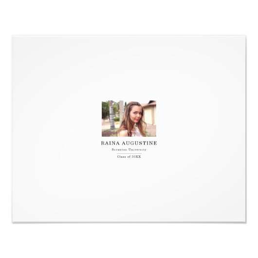 Graduation Party Signing Guest Book Alternative Fotodruck (Vorne)