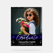 Graduation Party Welcome Table Acrylic Sign Acrylschild (Vorderseite)